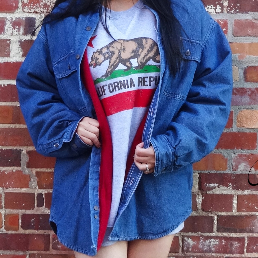 🛑‼️SOLD‼️🛑NWT VINTAGE OVERSIZED DENIM JACKET